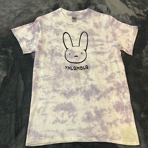 Bad Bunny Purple Tie Dyed T-Shirt (new)